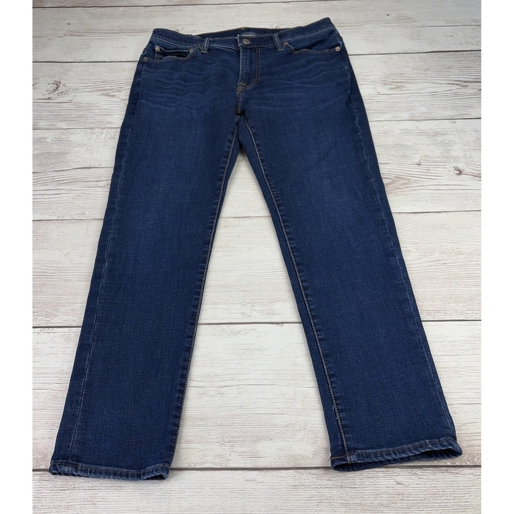 Abercrombie & Fitch Men's 32x30 Blue Stretch Rustin Athletic Slim Straight Jeans